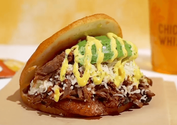 Stuffed arepa served in Washington, D.C.