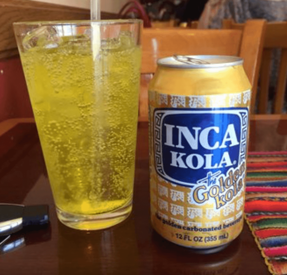 Bottle of Inca Cola in Lima
