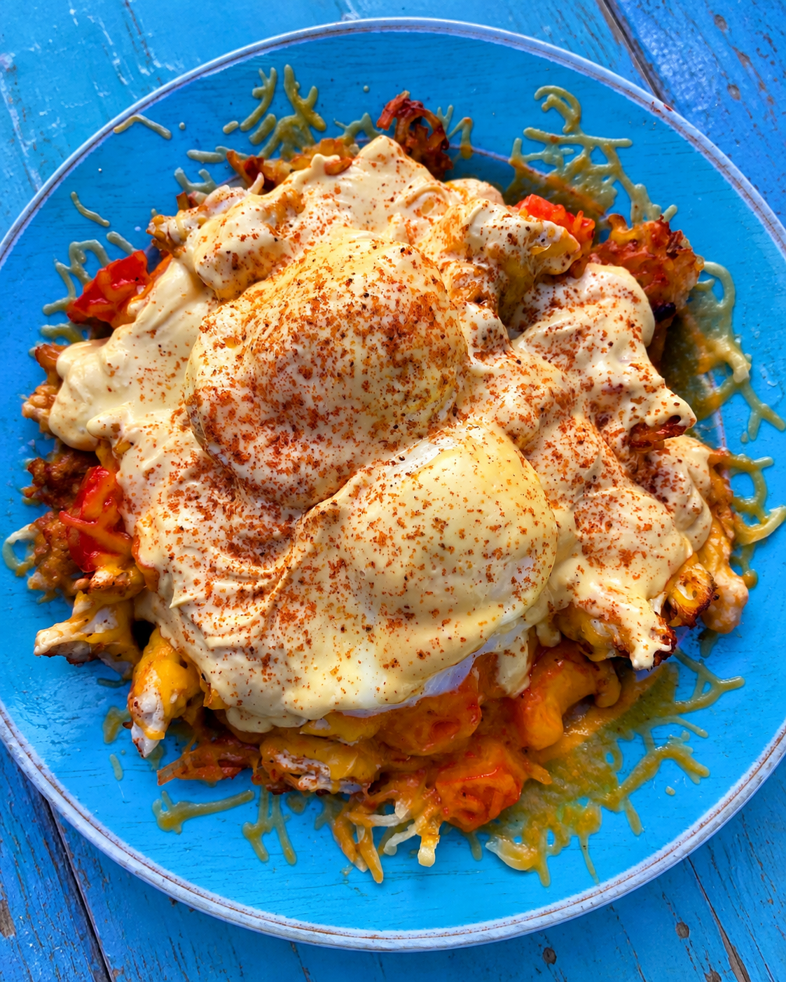 Baltimore crab breakfast with eggs and hollandaise