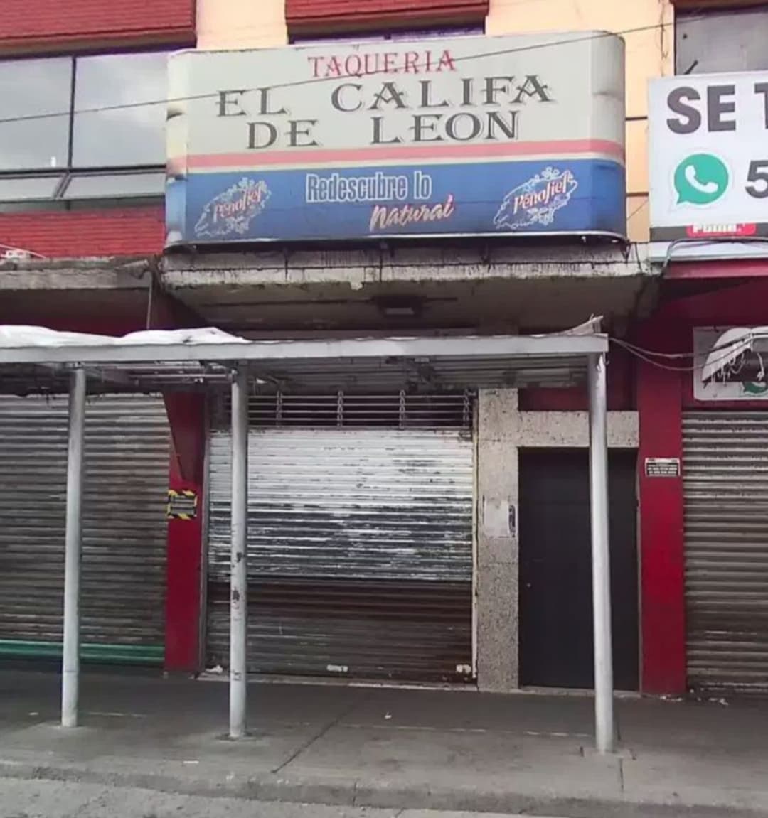 Exterior of Taqueria El Califa de Leon in Mexico City