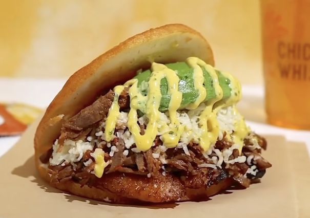 Stuffed arepa served in Washington, D.C.