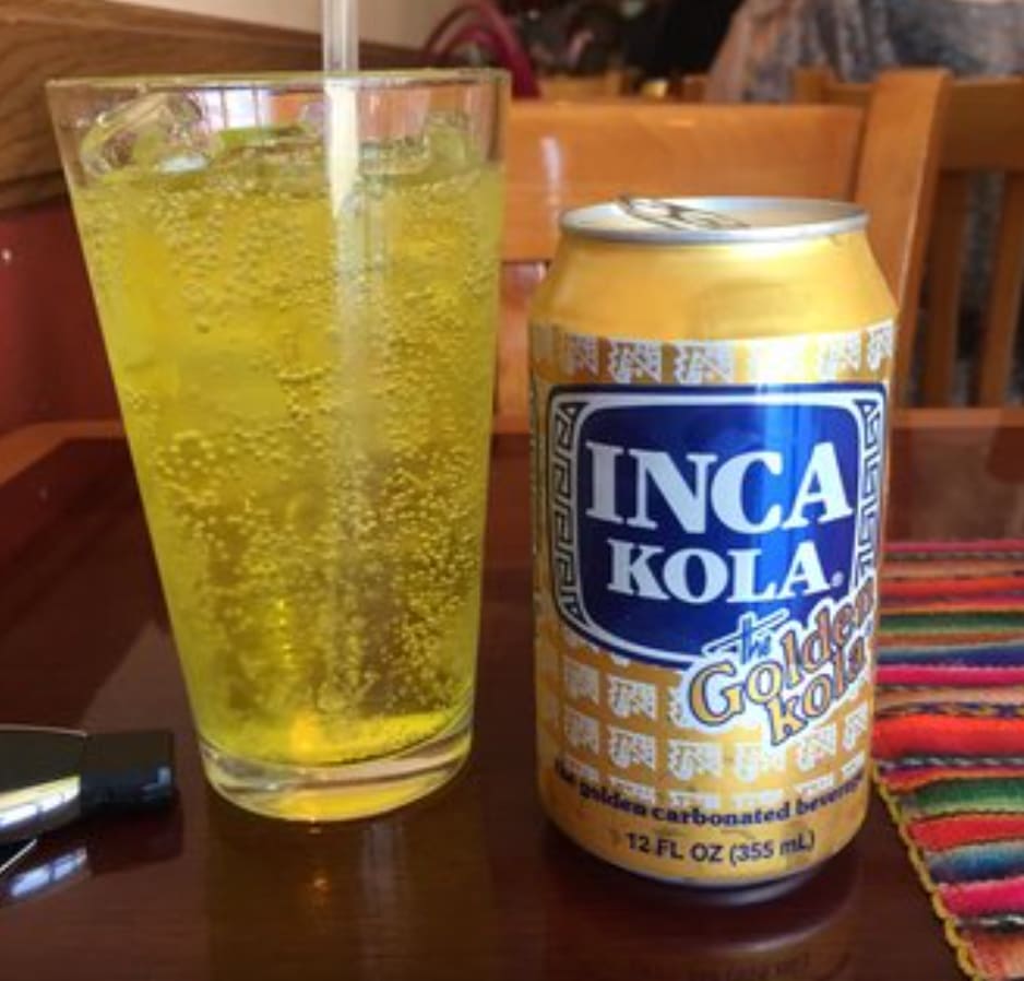 Bottle of Inca Cola in Lima