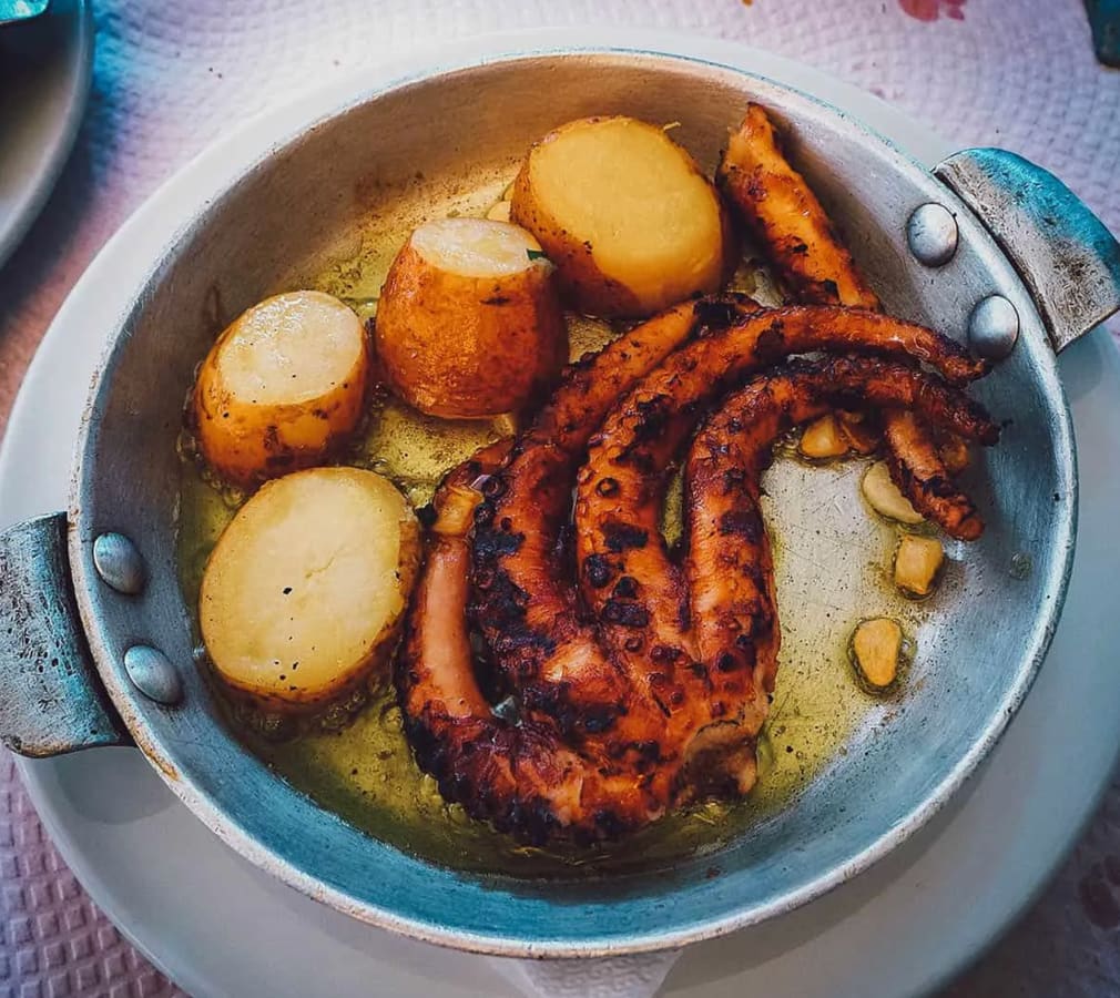 Polvo grelhado grilled octopus in Lisbon