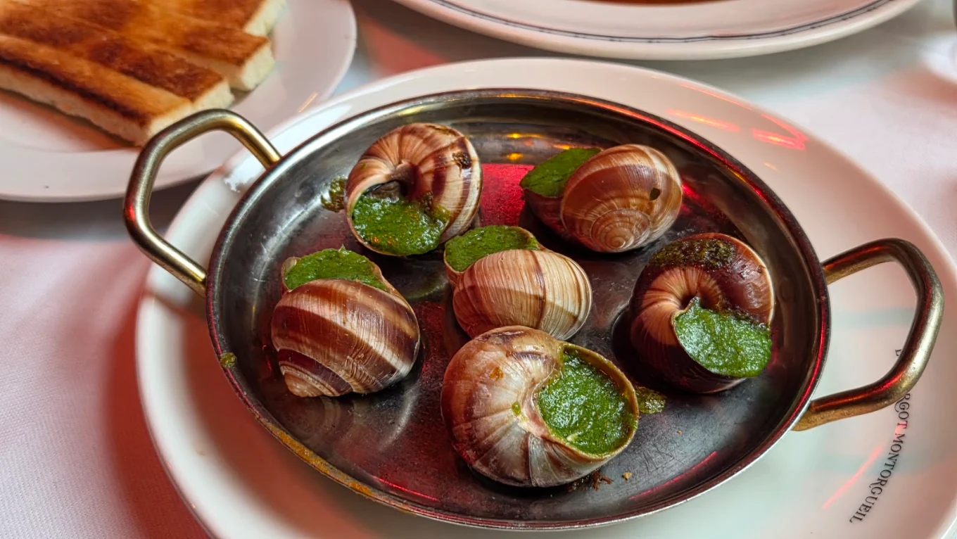 Escargots de Bourgogne with garlic parsley butter